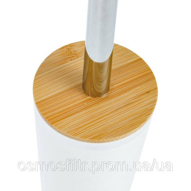 Набір для ванної кімнати Axentia з 3 предм білий рифлений пластик (135948) Київ - фото 4