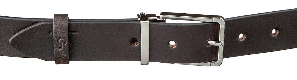 Ремень мужской GRANDE PELLE 11065 кожа Коричневый Киев - изображение 9