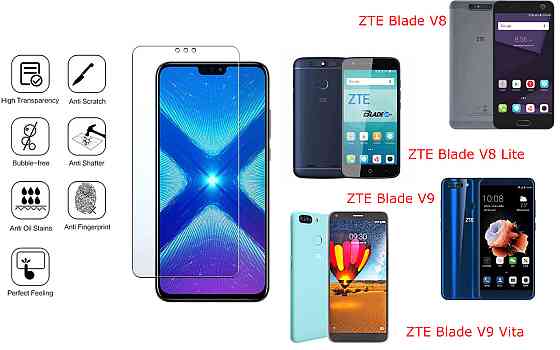 Защитное стекло NeoGlass для ZTE Blade V8, V8 Lite, V9, V9 Vita – ультрапрозрачное и устойчивое Киев