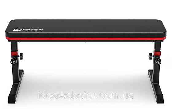 Набір Hop-Sport Premium 39кг з лавою HS-1025 Pro та штангою Київ