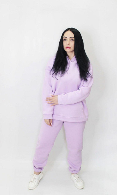 Женский спортивный костюм на флисе Сиреневый XS/S Харьков - изображение 7