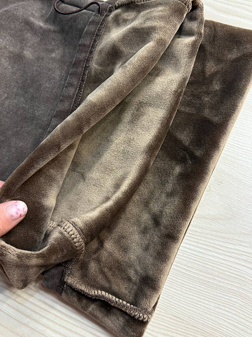 Костюм жіночий Joy One 2166-11 утеплений варений худі зі штанами палаццо коричневий, коричневий, L Київ - фото 13