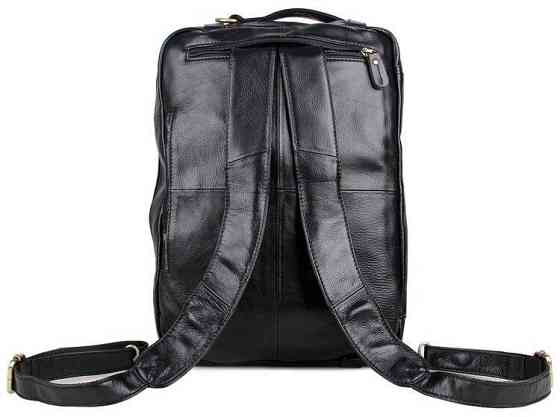 Сумка чоловіча Vintage 14219 трансформер Чорна Київ