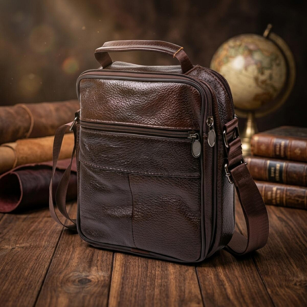 Сумка з натуральної шкіри Vintage 20450 Коричневий Київ - фото 14