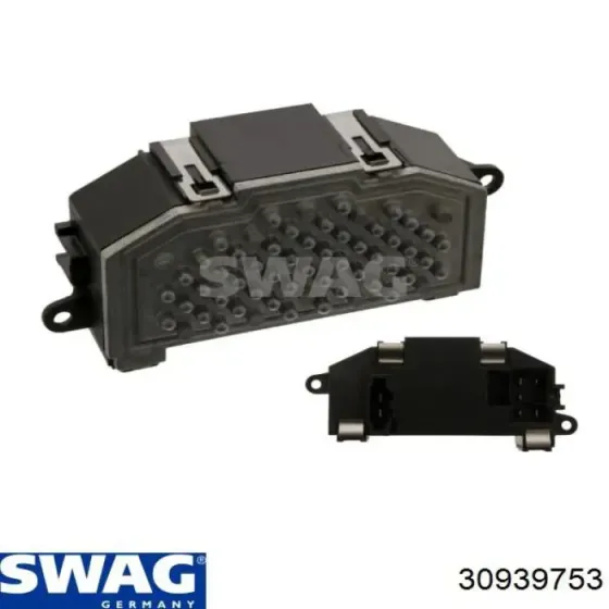 SWAG 30 93 9753 Регулятор мотора пічки (резистор вентилятора обігрівача) Opel Astra G, Zafira A, Vectra B, Omega B 1995–2005 Ковель