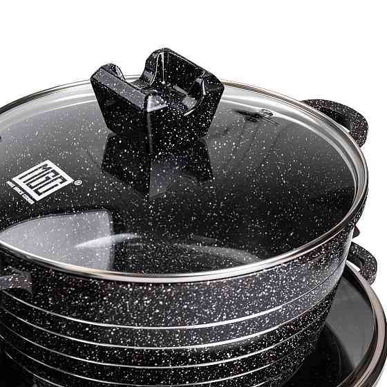 MGC Набір із 5 господарських каструль, 2,5-9 літрів, товсте дно, алюміній MGC HP-4-411B Київ