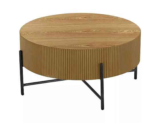 Журнальний столик TUCA дуб/чорний д.80 Днепр