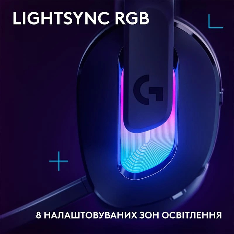 Гарнитура Logitech G522 LightSpeed Wireless Gaming Headset Black (981001544) Чорний Харків - фото 8