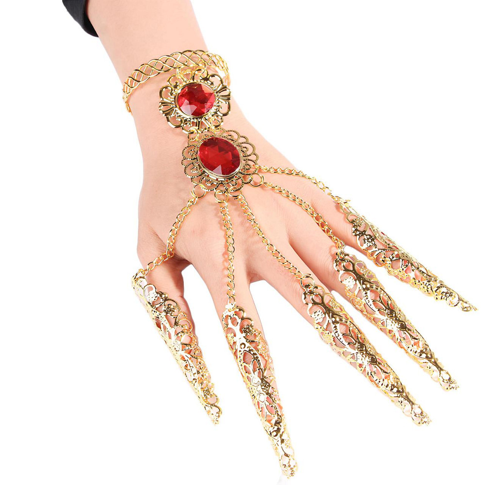 Слейв браслет RESTEQ — індійська прикраса на руку у східному стилі, золотий колір, 30 см Київ - фото 2