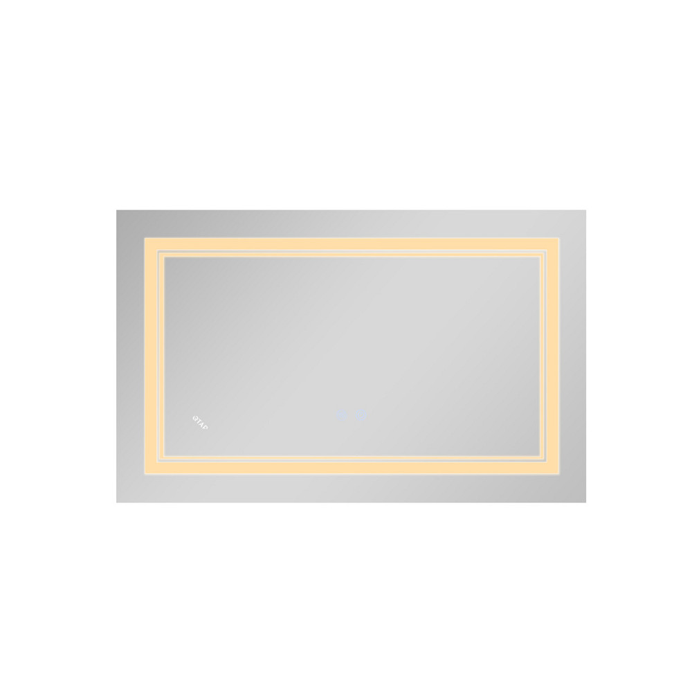 Дзеркало Qtap Cardinal (CA1) 800х500 з LED-підсвіткою Touch, з антизапотіванням, з димером, темп. кольору (3000-6500K) Reverse Київ - фото 5