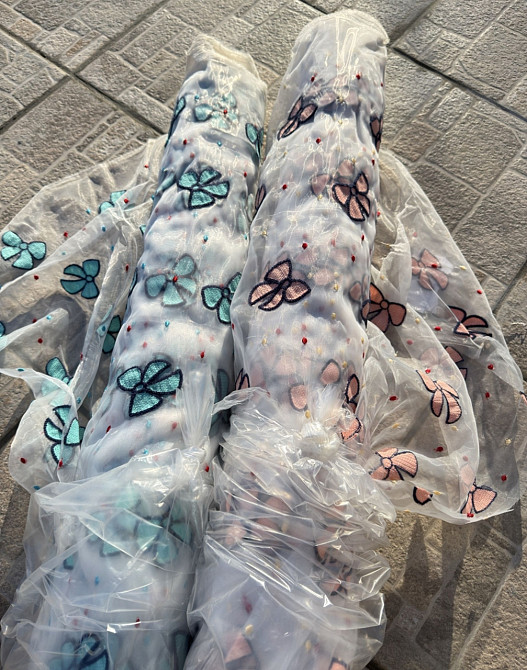 Ткань опт / органза вышитая - от 5 м Киев - изображение 7