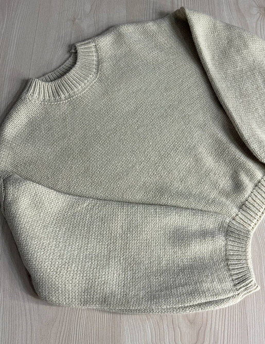 Светр жіночий Fancy Matinee 539 оверсайз однотонний, бежевий, one size Київ - фото 14