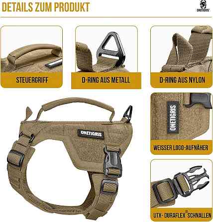 Тактична шлея для малих порід собак OneTigris розмір XS Луцк