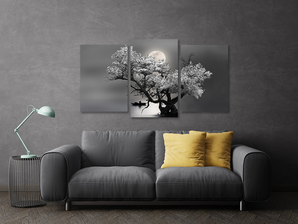 Модульная картина в гостиную / спальню Дерево в місяці  Art-562_3 70x130 см Київ - фото 3
