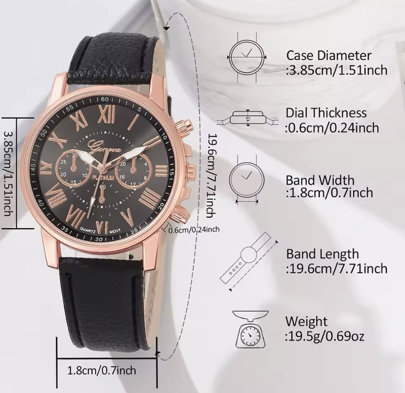 Подарочный набор для мужчин и женщин 2 парные часы с 2 браслетами с сердцем без подарочной корбки черный белый Киев - изображение 5