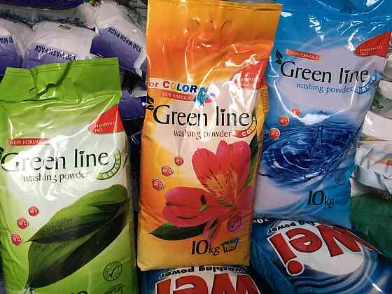 Пральний порошок🌿 Green Line порошок 10 кг 🧺 Gentle | Color | Strong 💧 Фосфат-Free ✅ Супер економія Киев