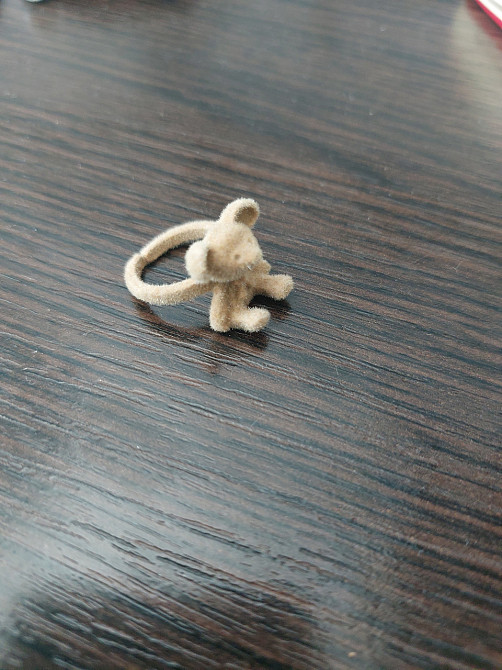 Кольцо с мишкой one size коричневый Киев - изображение 3