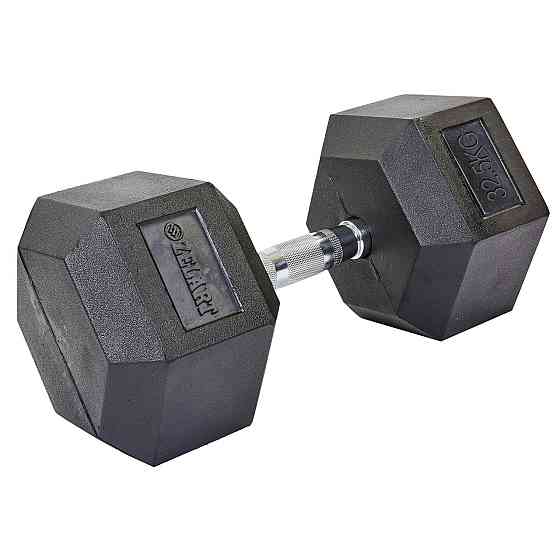 Гантель 32.5 кг цільна шестигранна гексагональна Zelart Київ