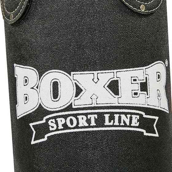 Мешок боксерский Цилиндр Кирза BOXER (h-120см, d-33см, вес-29кг, черный) Вишнёвое