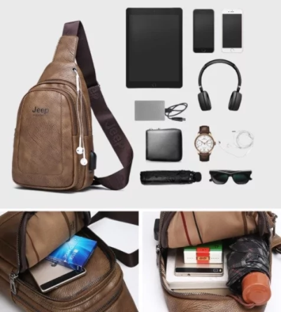 Рюкзак городской кожаный через плечо Fashion style 2019 (fs7932) Светло-коричневый Винница