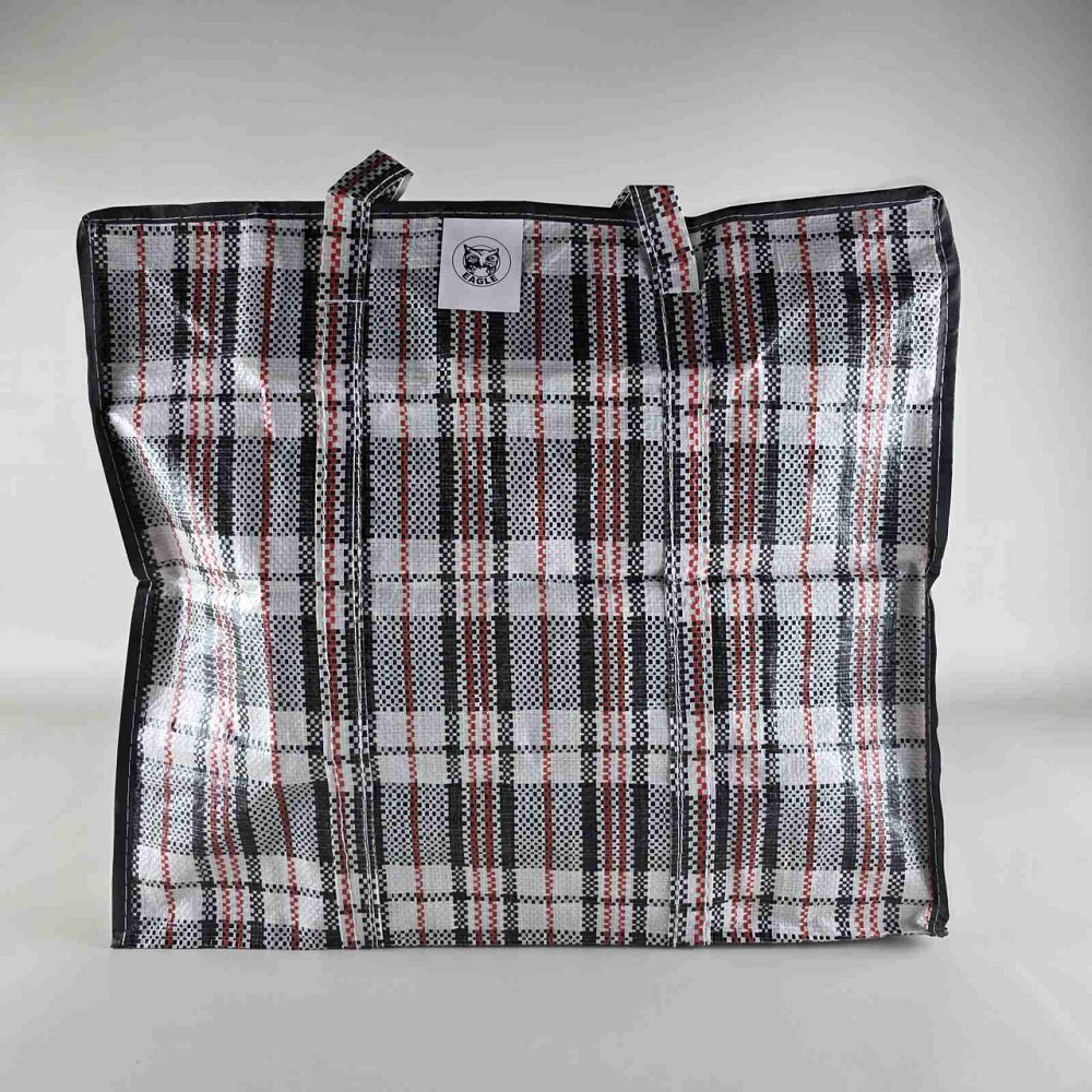 Сумка поліпропіленова, господарська, картата No-2 (40*44*15см) на змійці (1 шт.) Харків - фото 3