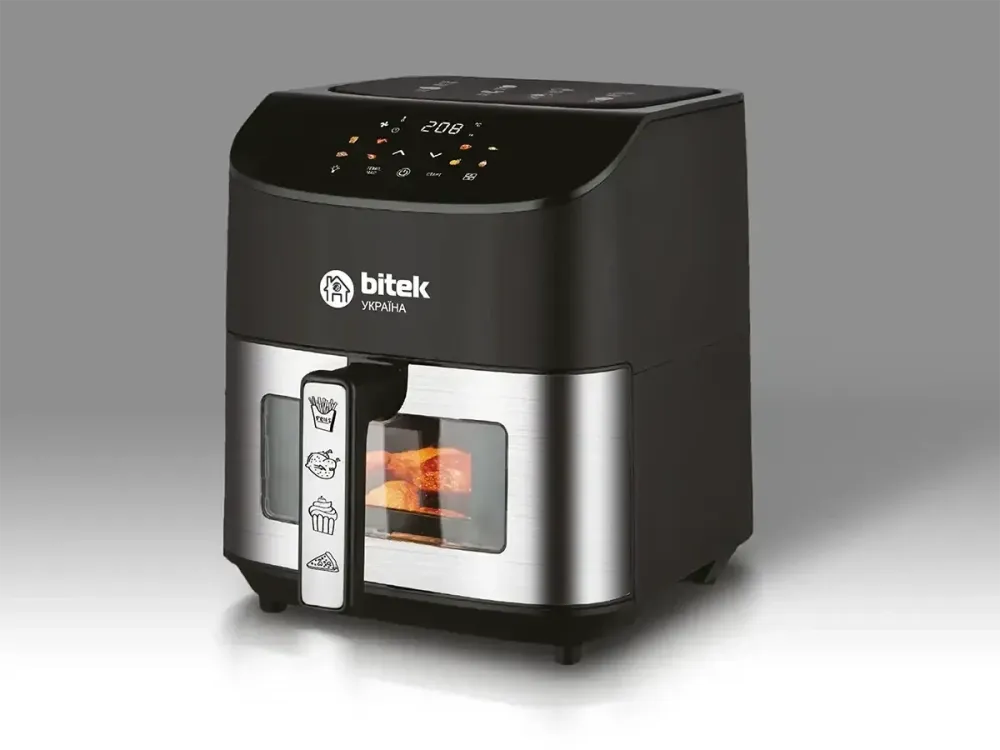 Аерофритюрниця BITEK BT-9501 4200Вт 10л з грилем, запіканням, таймером та термостатом для готування без масла Одеса - фото 4