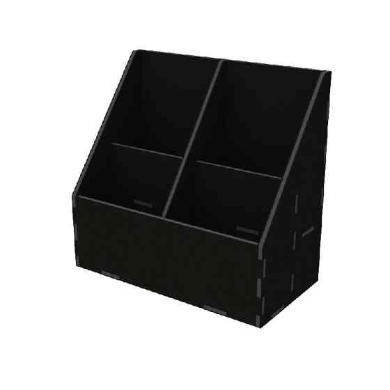 Органайзер EKOSTAR для чая и пакетов 80х120 - 4 ячейки чёрный Киев