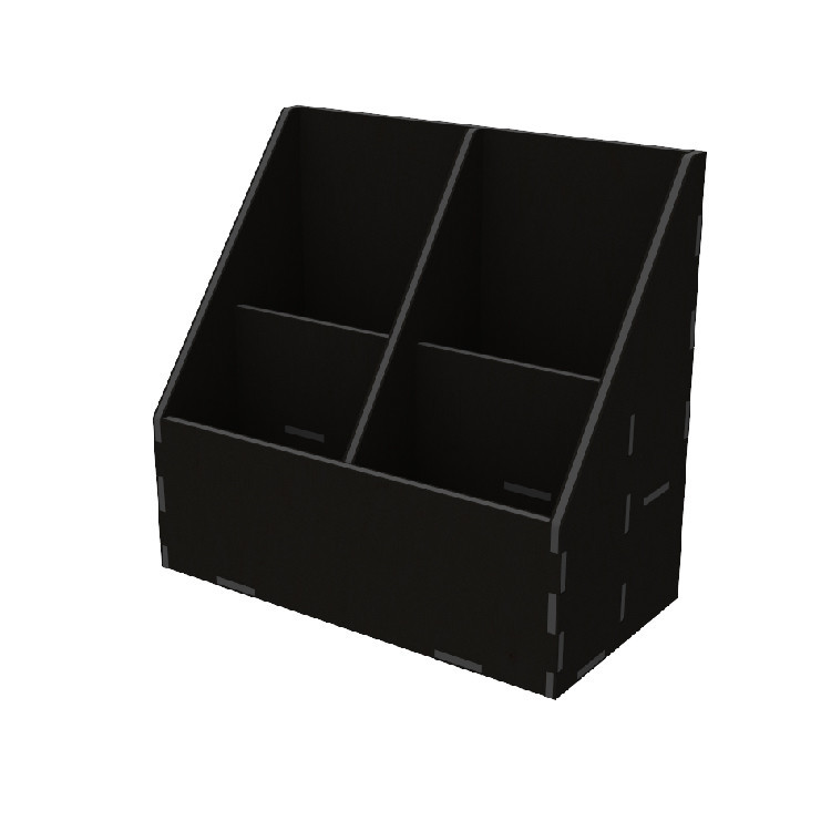 Органайзер EKOSTAR для чая и пакетов 80х120 - 4 ячейки чёрный Киев - изображение 1