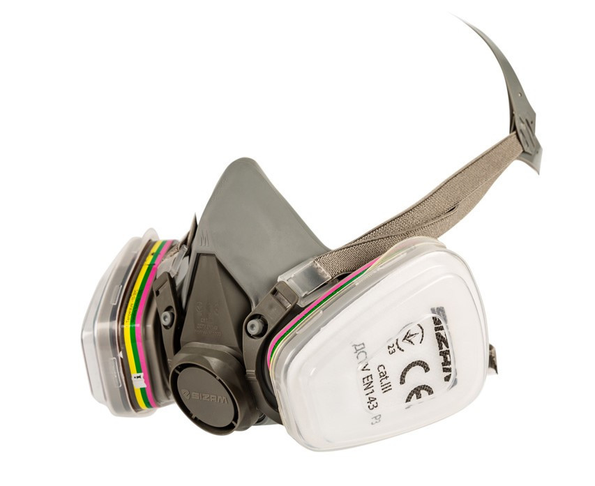 Респіратор напівмаска з кріпленням у 4-х точках Sizam Promask L 6300 Рівне - фото 2