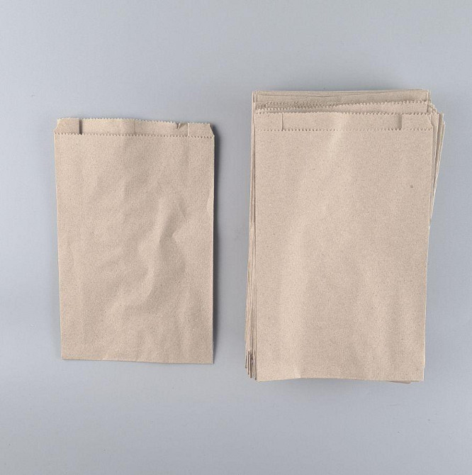 Бумажные пакеты саше крафт бурий, 150х50х240, 40г/м2 (100 шт) Харьков - изображение 1