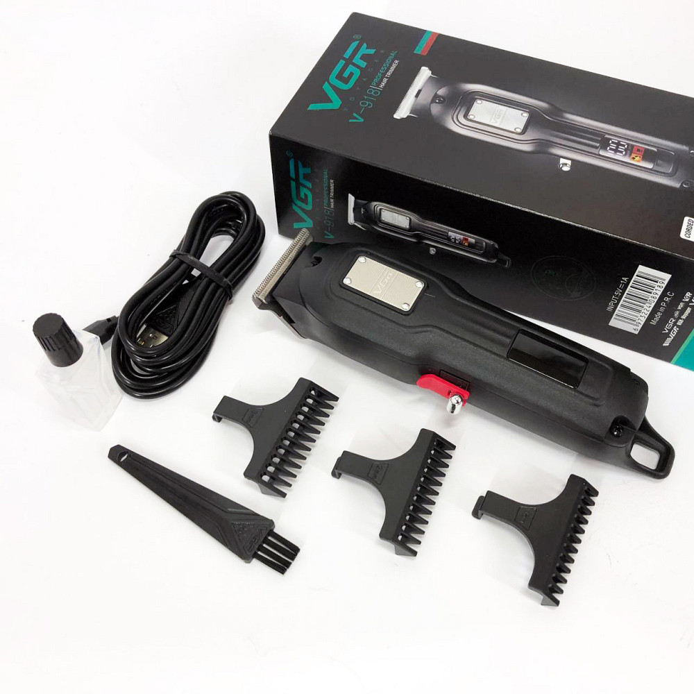 Домашня машинка акумуляторна для стрижки волосся VGR, Машинка для різних стрижок акумуляторна ZC-69 Львів - фото 18