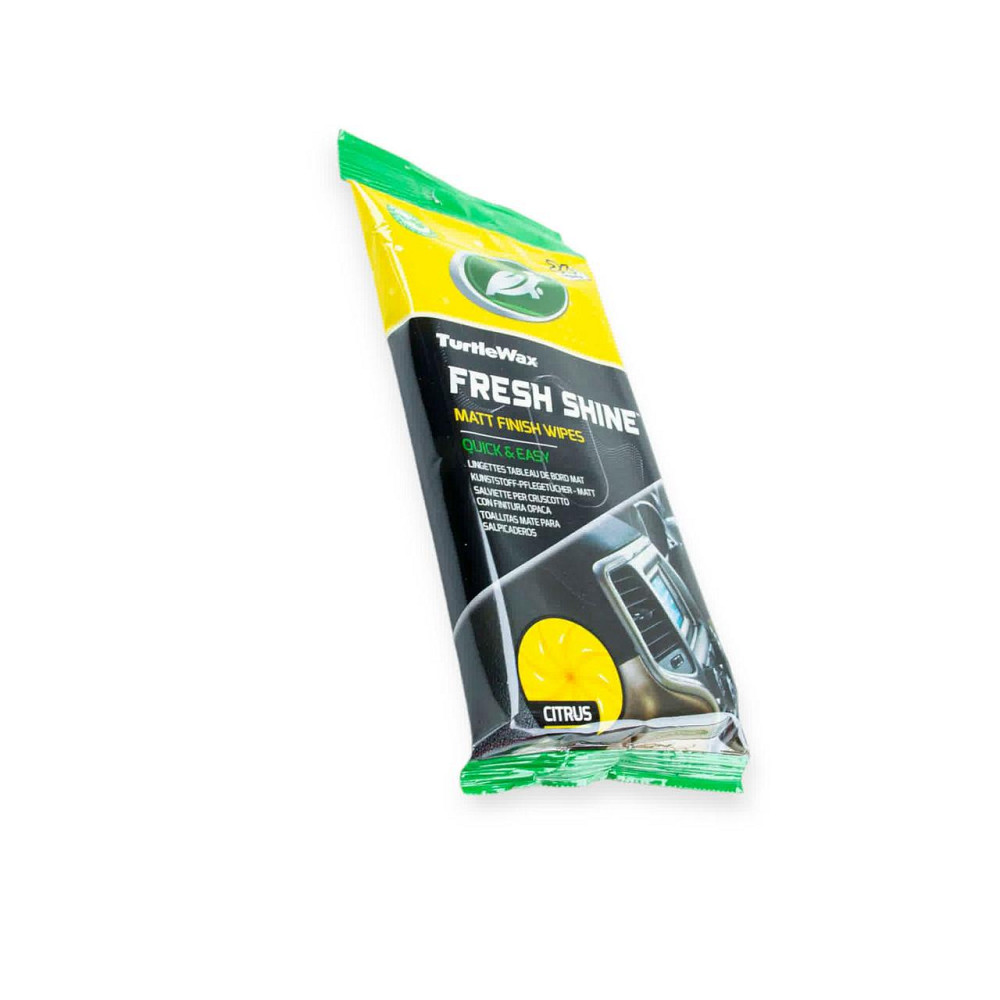 Салфетки очистки салона матовые Turtle Wax Fresh Shine Matt Wipes Цитрус для Мукачево - изображение 1