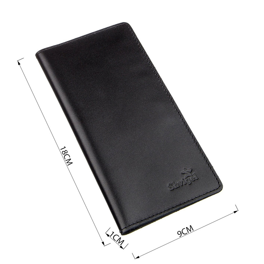 Вертикальное портмоне SHVIGEL 13991 Черное Киев - изображение 3