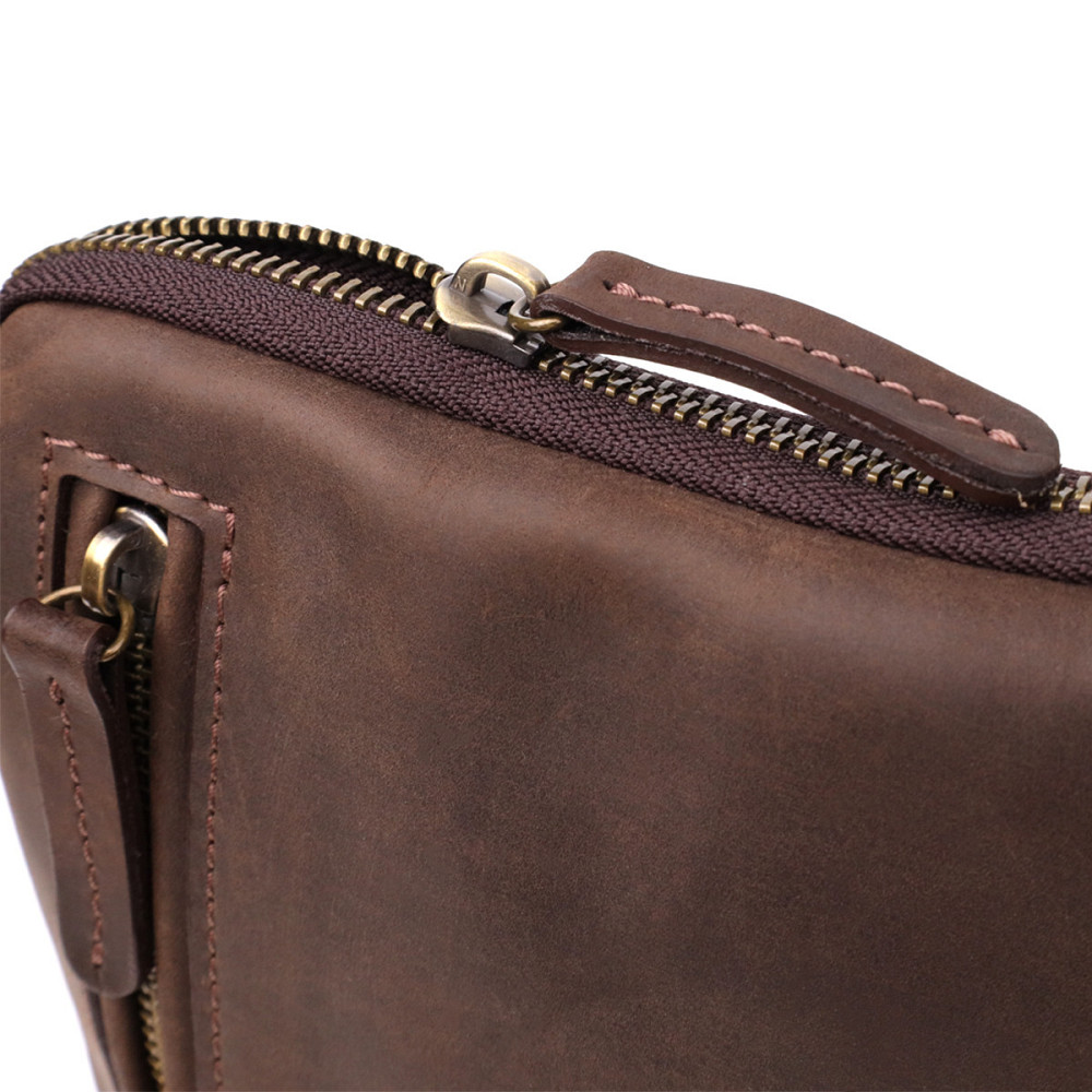 Практичная сумка для мужчин на плечо из натуральной винтажной кожи (SHVIGEL) Киев - изображение 10