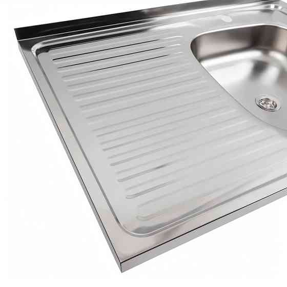 PLATINUM Мийка кухонна з нержавіючої сталі Platinum 8060 R (0,4/120 мм) Київ