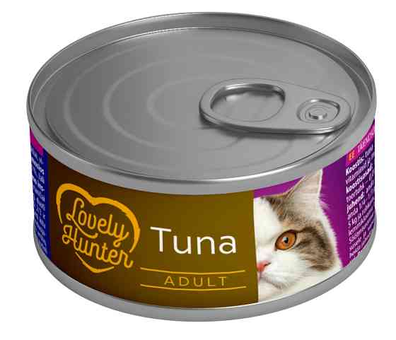 Lovely Hunter Adult cats Tuna Вологий корм для дорослих котів з тунцем, 85 г Київ