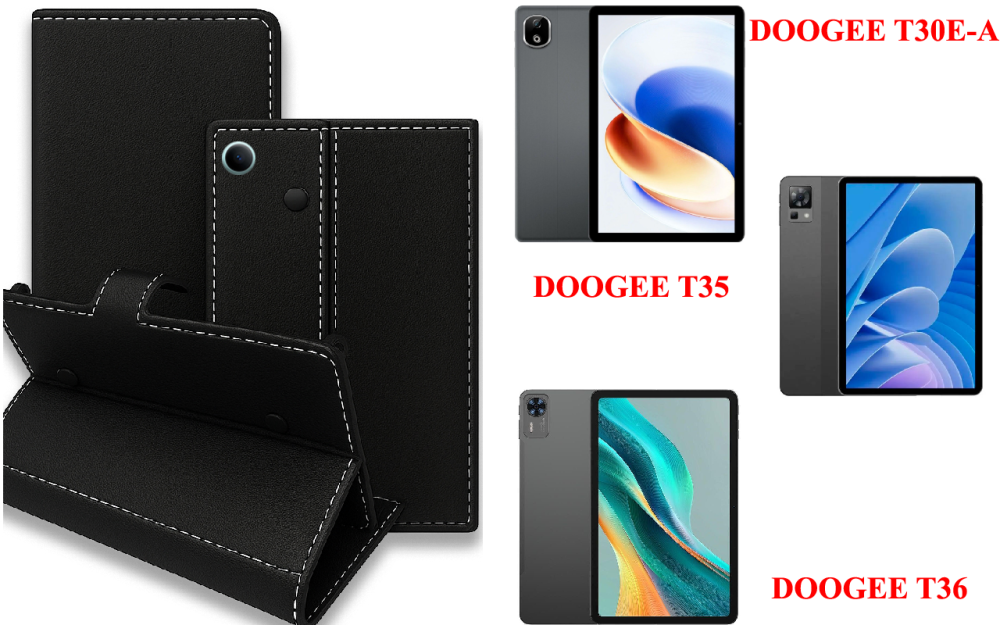 Книга-трансформер для планшета DOOGEE T30E-A, T35, T36, цвет Black Киев - изображение 1