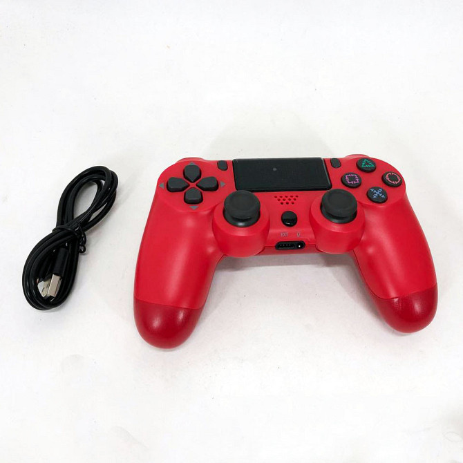 Джойстик DOUBLESHOCK для PS 4, игровой беспроводной геймпад PS4/PC аккумуляторный джойстик. Цвет: красный PB-86 Киев - изображение 2
