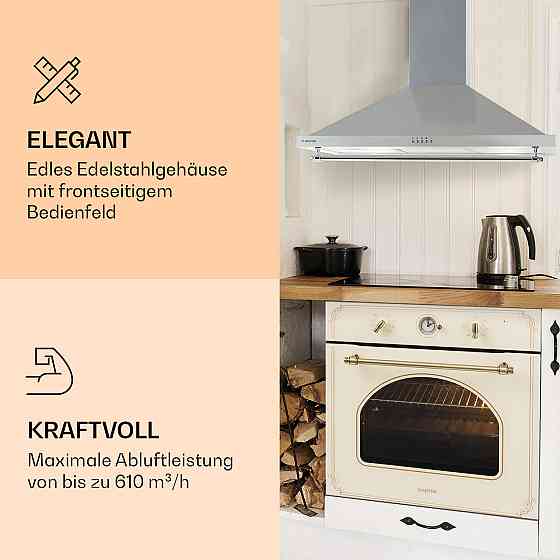 Вытяжка Montblanc 90 610 м³/ч 165 Вт 2x1,5 Вт светодиодная шина серебристо-серый (Германия, читать описание) Ровно