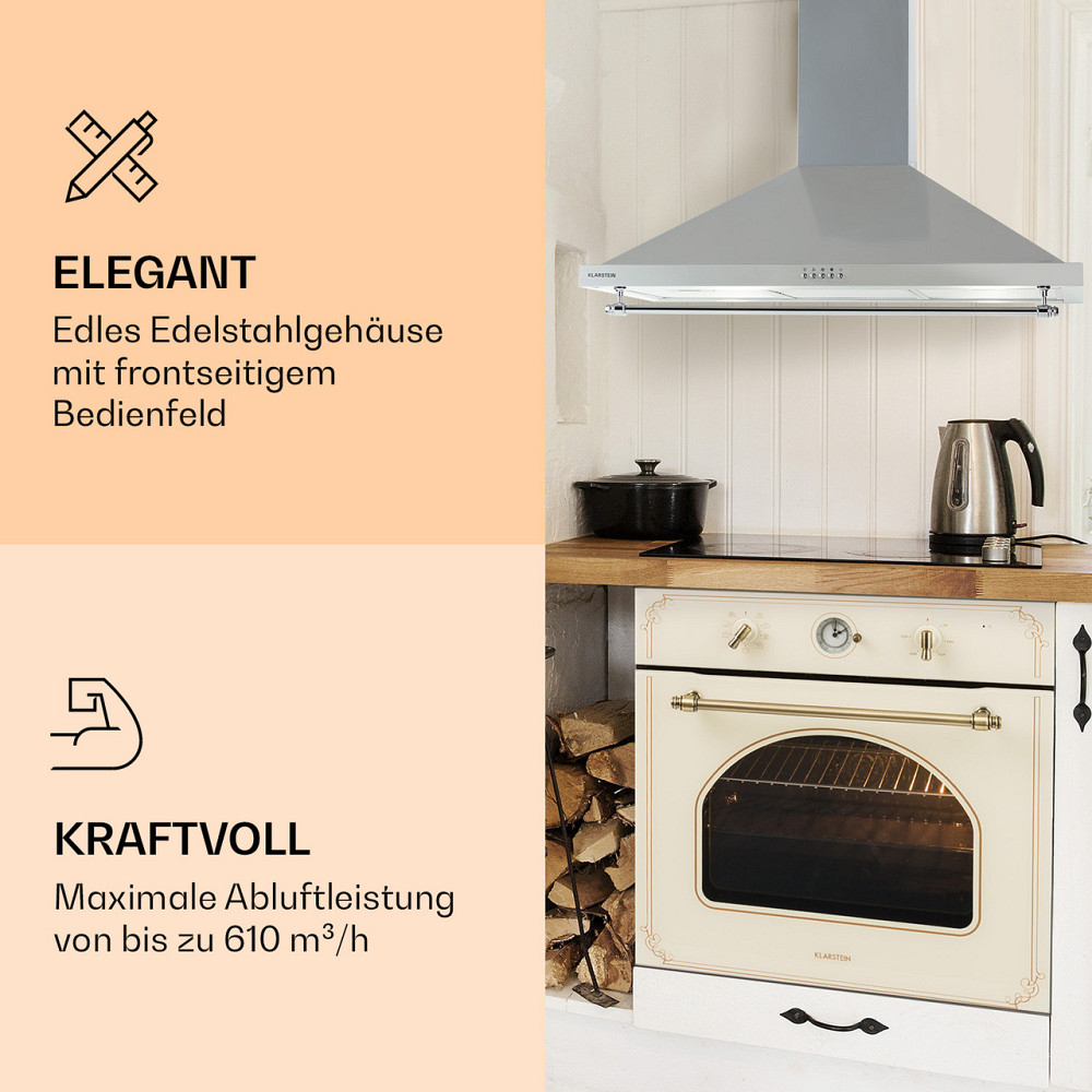 Вытяжка Montblanc 90 610 м³/ч 165 Вт 2x1,5 Вт светодиодная шина серебристо-серый (Германия, читать описание) Ровно - изображение 4