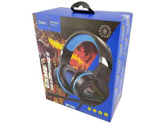 Наушники игровые компьютерные Hoco W104 синие ТМ HOCO Solmir Киев