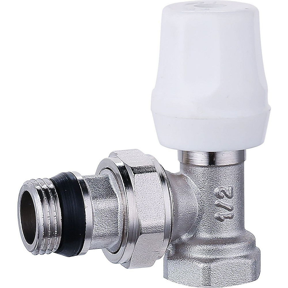 Кран радіаторний кутовий Q PROFESSIONAL  1/2″ NV-QP5005 вентильний з ущільнювачем Тернополь - изображение 1