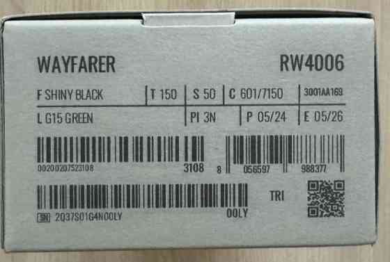 Смарт - Очки: Ray-Ban Meta Wayfarer Shiny Black, G15 Green. Киев