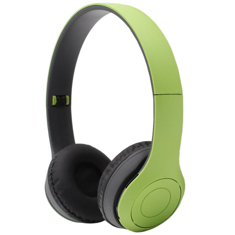 Бездротові Bluetooth-навушники з мікрофоном і Mp3 плеєром, P47, Зелений/Стереогарнітура/Накладні навушники блютуз Київ - фото 3