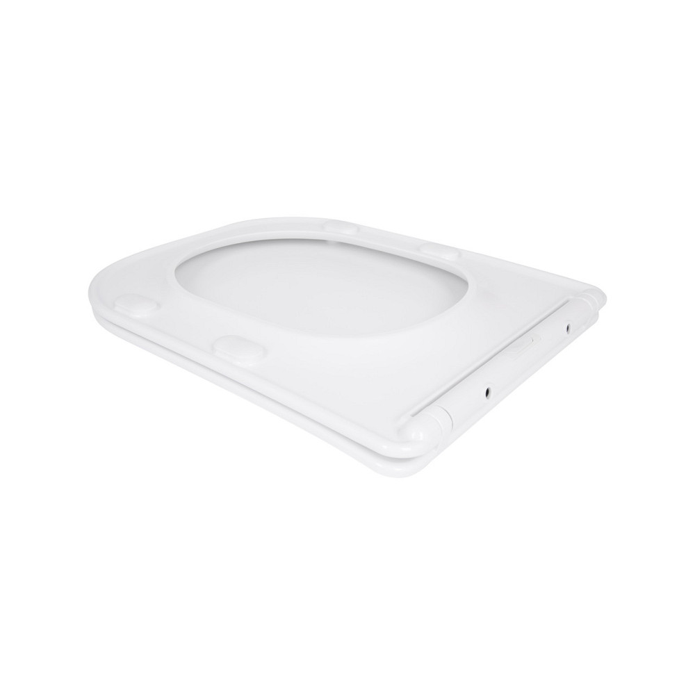 Сидіння для унітаза Qtap (Stork, Aquarius 630) 420x336x22 мм, White, з мікроліфтом, Slim Duroplast, Quick Release QTSC179W49263 Київ - фото 4