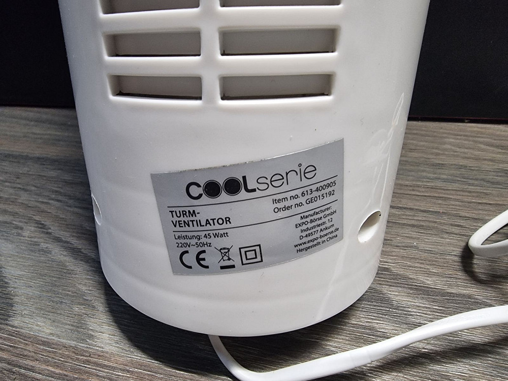 Баштовий вентилятор COOLserie 45W (без підставки товар вживаний) Луцк - изображение 3