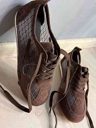 Кросівки жіночі Meideli 880-9 замшеві з сіткою снікерси коричневі, 36, 23 см Київ