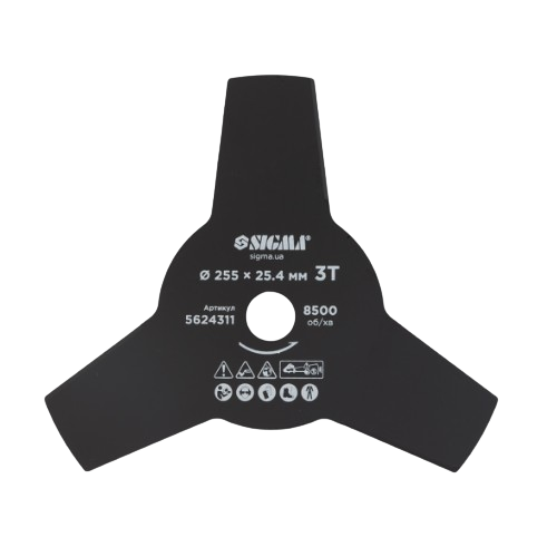 Ніж до садового тримера d255*25,4мм 3T SIGMA Житомир - фото 1