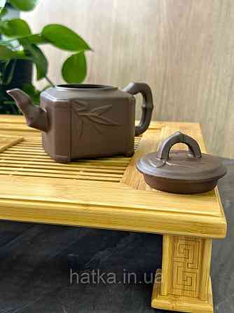 Чайник заварювальний ісинська глина 450 мл "Гілка бамбук" світлий  Т2591 Київ