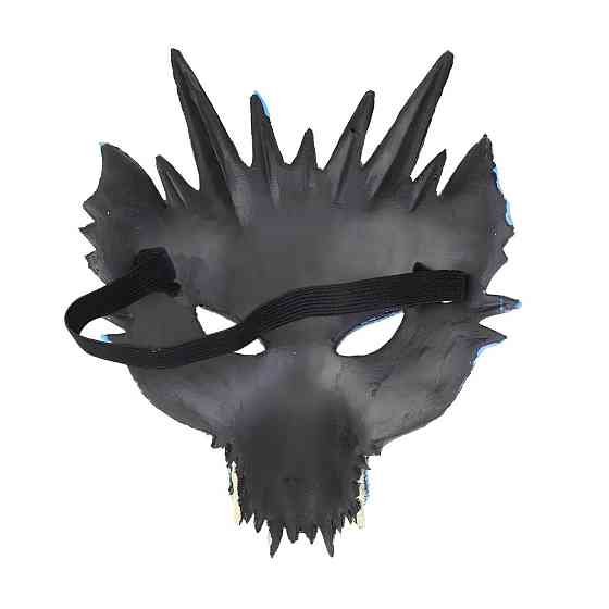 Черная маска дракона RESTEQ из полиуретановой пены, универсальная маска Dragon для взрослых и детей Киев